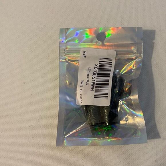 Lexus logo valve Stem caps in Black set of 4. NWT - Picture 4 of 4